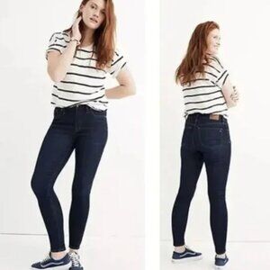 Madewell 9" High Rise Skinny Jeans in Larkspur Dark Wash Size 27